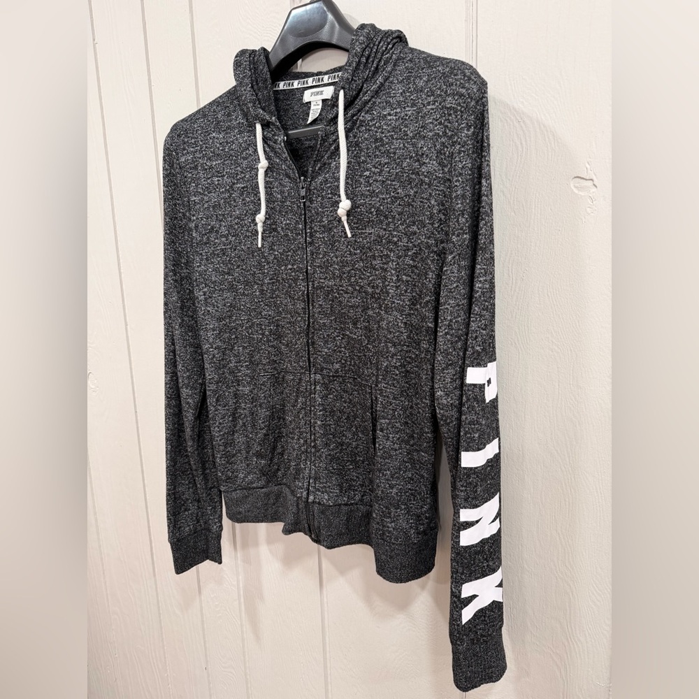PINK Victoria's Secret Charcoal zip up Hoodie